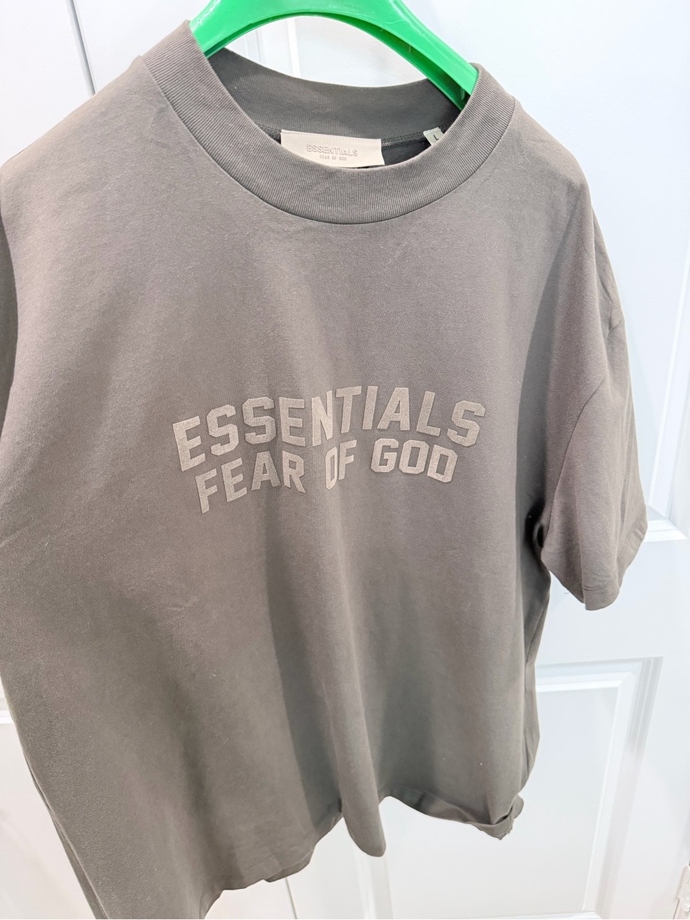 Essentials Short Sleeve Tee in Gray with Light Gray Logo